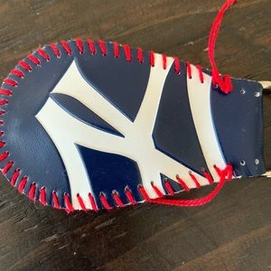 New York Yankees Baseball Keychain